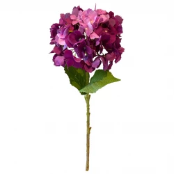 Hortensia, bordeaux, 52cm, kunstig blomst