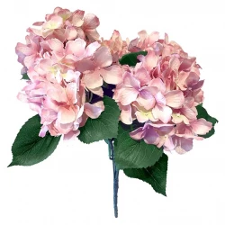 Hortensia buket, 45cm, lyserød, kunstig blomst