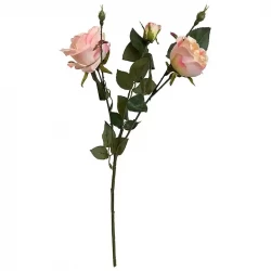 Rose, fersken, 61cm, kunstig blomst