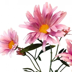Asters på stilk, pink/hvid, 70cm, kunstig blomst