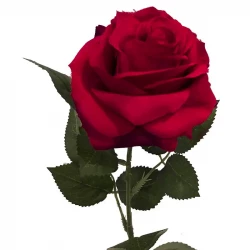 Rose Dijon rød 64cm, kunstig blomst