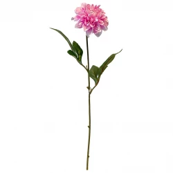 Dahlia på stilk, lyserød, 50cm, kunstig blomst