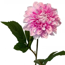Dahlia på stilk, lyserød, 50cm, kunstig blomst