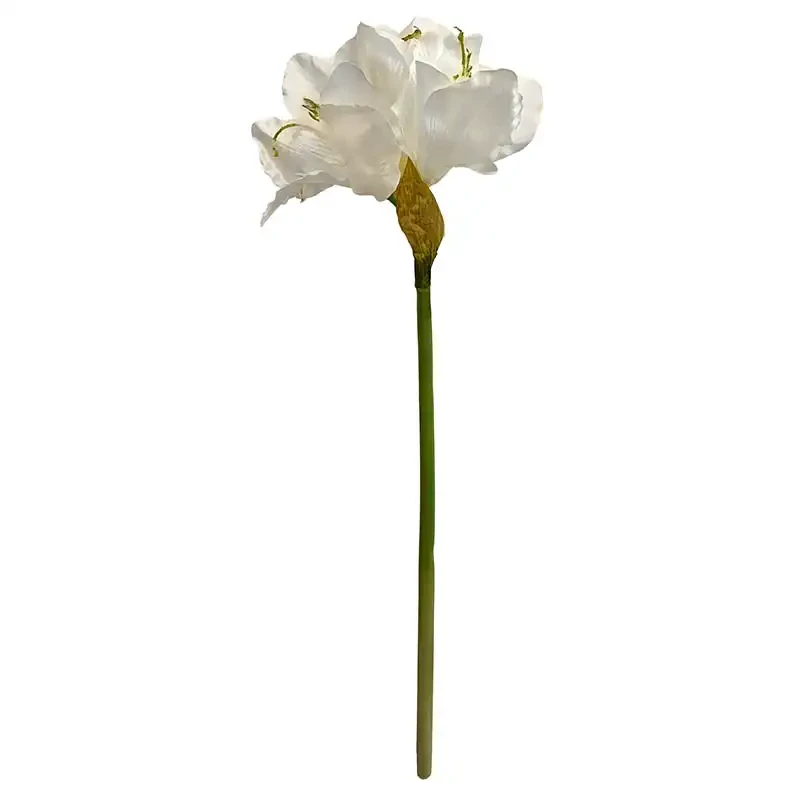 Amaryllis, hvid, 63cm, kunstig blomst