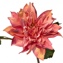 Dahlia på stilk, pink, 52cm, kunstig blomst