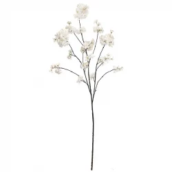 Kirsebærgren, 126cm, creme, kunstig blomstergren