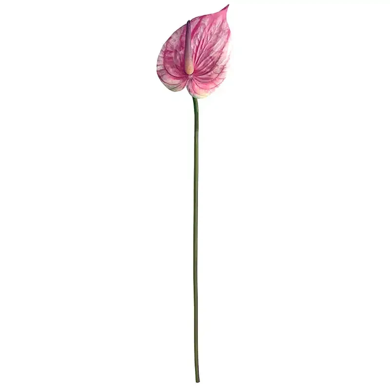 Flamingo blomst, rosa, 45cm, anthurium, kunstig blomst