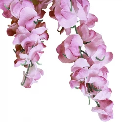 Wisteria, pink, blåregn buket, 77cm, kunstig blomst