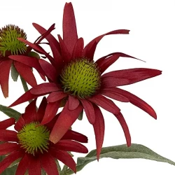 Solhat, rød, 50cm, kunstig blomst