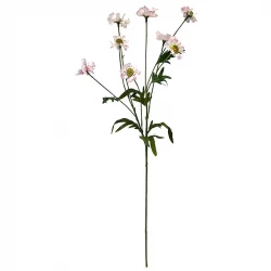 Marguerit m 8 blomster, lyserød, 75cm, kunstig blomst