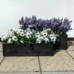 Stedmoderblomst, hvid, 38cm, kunstig blomst