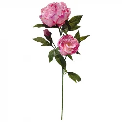 Pæon, pink, 71cm,kunstig blomst