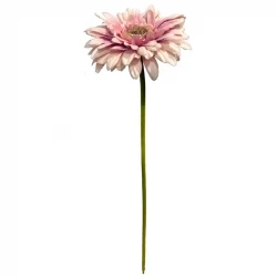 Gerbera, 48cm, rosa / laksefarvet, kunstig blomst