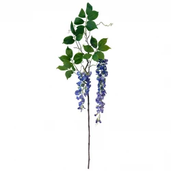 Wisteria, 145,cm, blåregn, blå, kunstig blomstergren