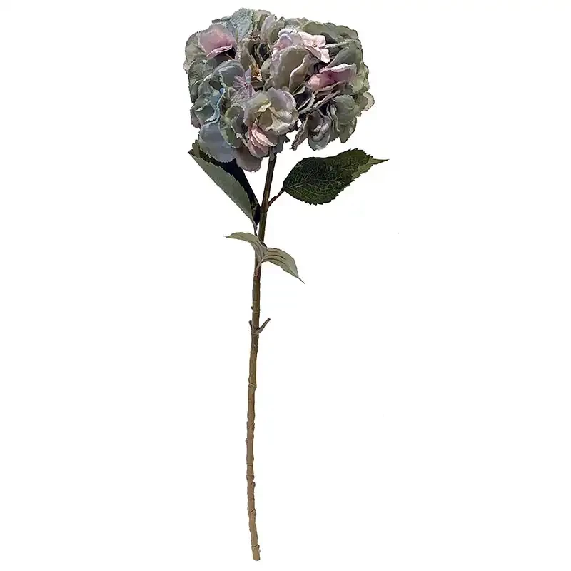 Hortensia på stilk, blå, 85cm, kunstig blomst