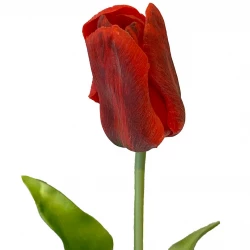 Tulipan, rød, 48 cm, kunstig blomst