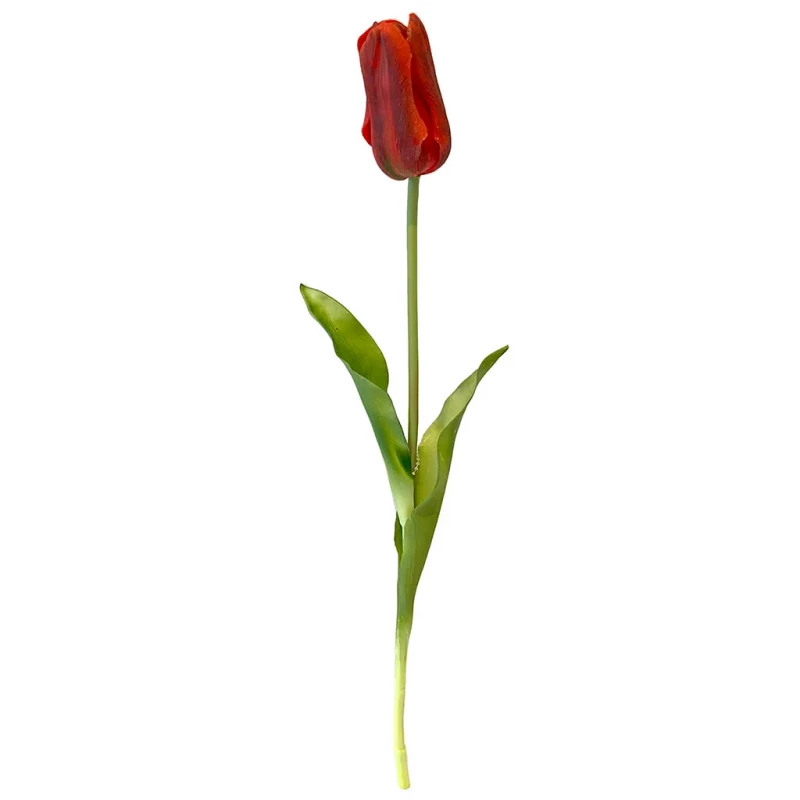 Tulipan, rød, 48 cm, kunstig blomst