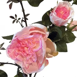 Rosen stilk, london, pink, 110cm, kunstig blomst