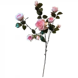 Rosen stilk, london, pink, 110cm, kunstig blomst