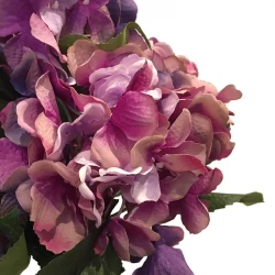 Hortensia buket, 45cm, Lilla, kunstig blomst