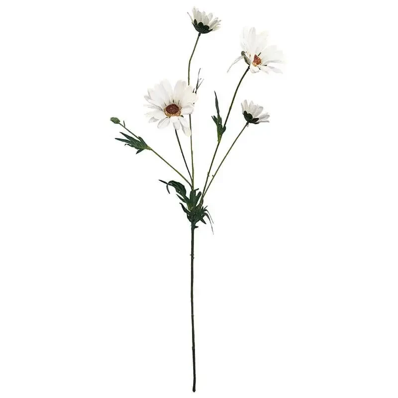 Marguerit m 4 blomster, 78cm, kunstig blomst