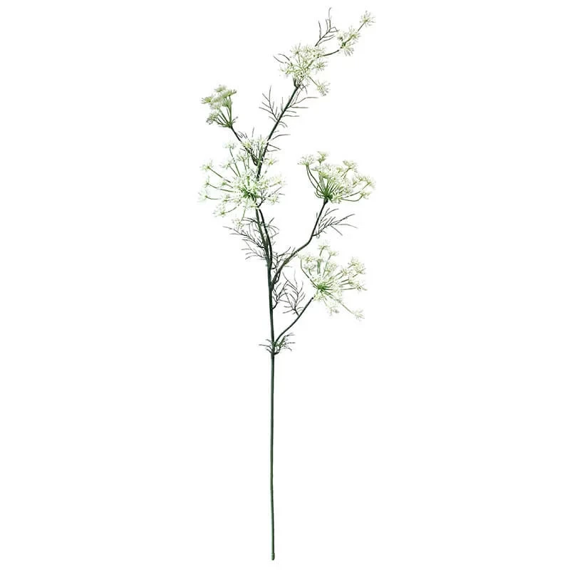 Dild blomst tre blomsterstande, hvid 120 cm, kunstig blomst