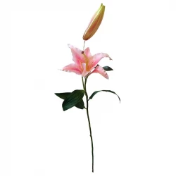 Lilje, 83cm Lyserød, Kunstig blomst