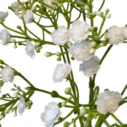 Brudeslør, hvid 68 cm, kunstig blomst