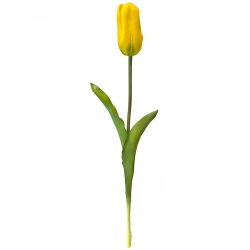 Tulipan, gul, 48 cm, kunstig blomst