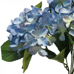 Hortensia buket, 45cm, Blå, kunstig blomst