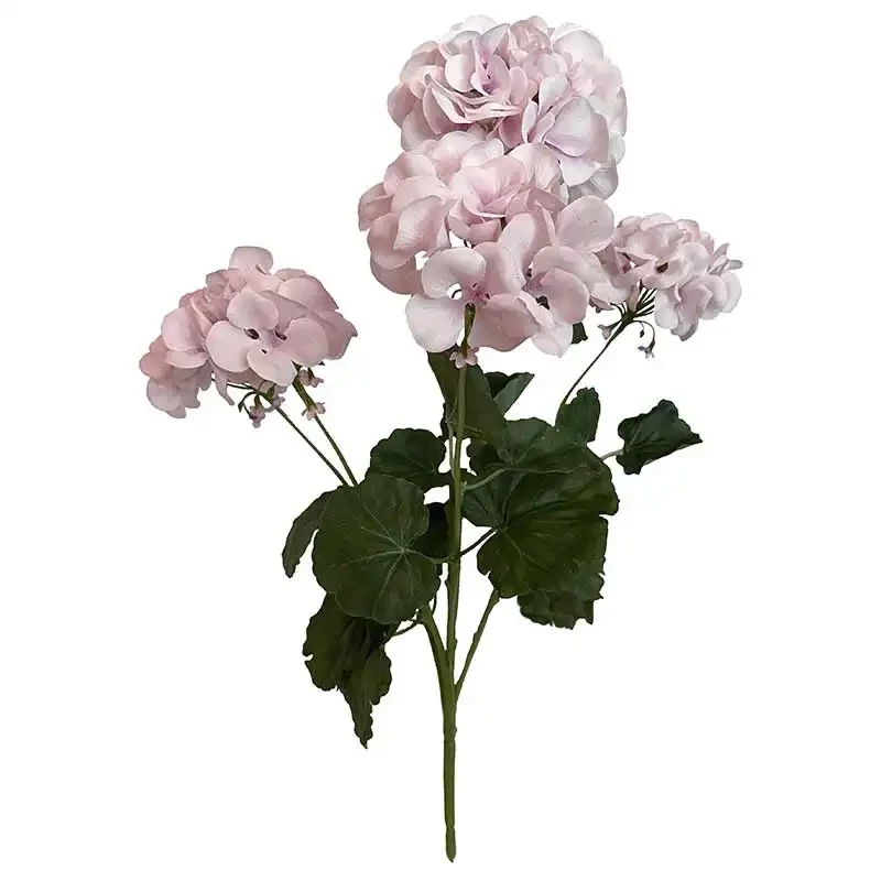 Pelargonie buket, lyserød, 50cm, kunstig blomst