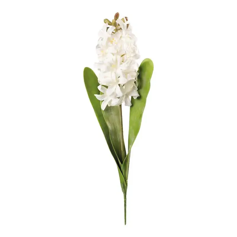 Hyacint, 43 cm, hvid, kunstig blomst