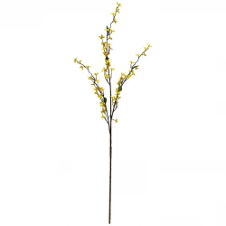 Forsythia gren, 123cm, kunstig blomstergren