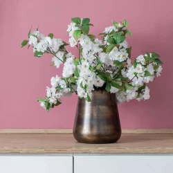 Æblegren, hvid blomst, 80cm, kunstig gren