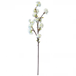 Kirsebærgren, hvid, 90cm, kunstig blomst