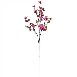 Rosenmyrte gren, 84cm, pink, kunstig blomst