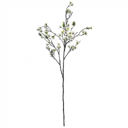 Rosenmyrte gren, 105cm, hvid, kunstig blomst