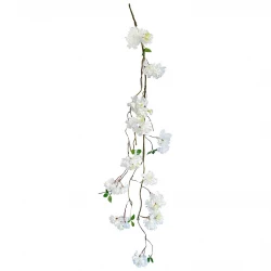 Kirsebærblomst ranke, hvid, 120cm, kunstig Blomst