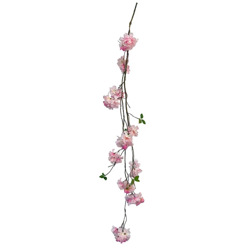 Kirsebærblomst ranke, lyserød, 120cm, kunstig Blomst