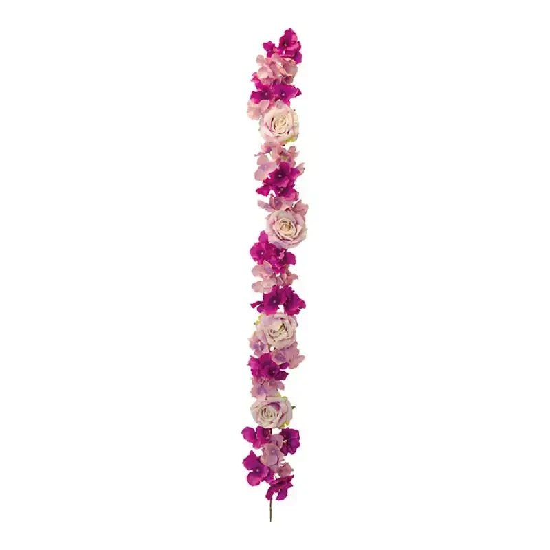 Blomsterranke, 120 cm, lilla, kunstig blomst