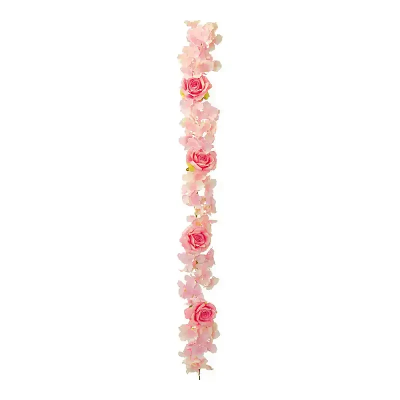 Blomsterranke, 120 cm, lyserød, kunstig blomst