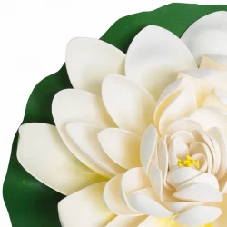 Åkande, 40 cm, hvid, kunstig blomst