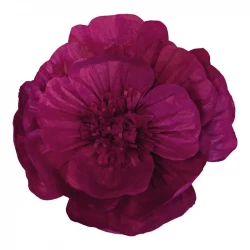 Papirsblomst, pink, Ø60cm, kunstig blomst