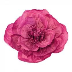 Papirsblomst, pink, Ø30cm, kunstig blomst