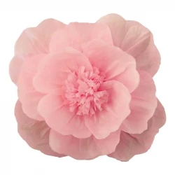 Papirsblomst, lyserød, Ø30cm, kunstig blomst