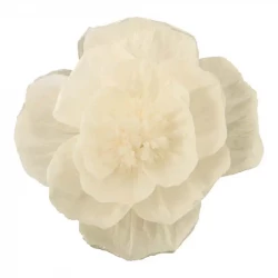 Papirsblomst, hvid, Ø30cm, kunstig blomst