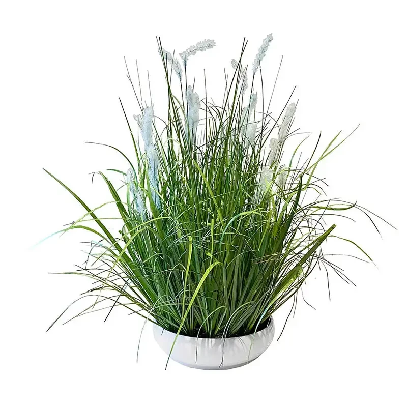 Græs i krukke m. pampas, 62 cm, kunstig plante