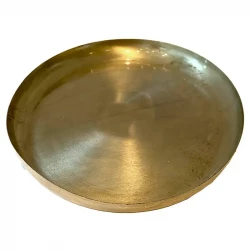 Fad, metal, antik guld, 28 cm 