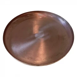 Fad, kobber farve, metal, 28 cm 