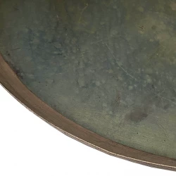 Fad, rust grøn, metal, 38 cm